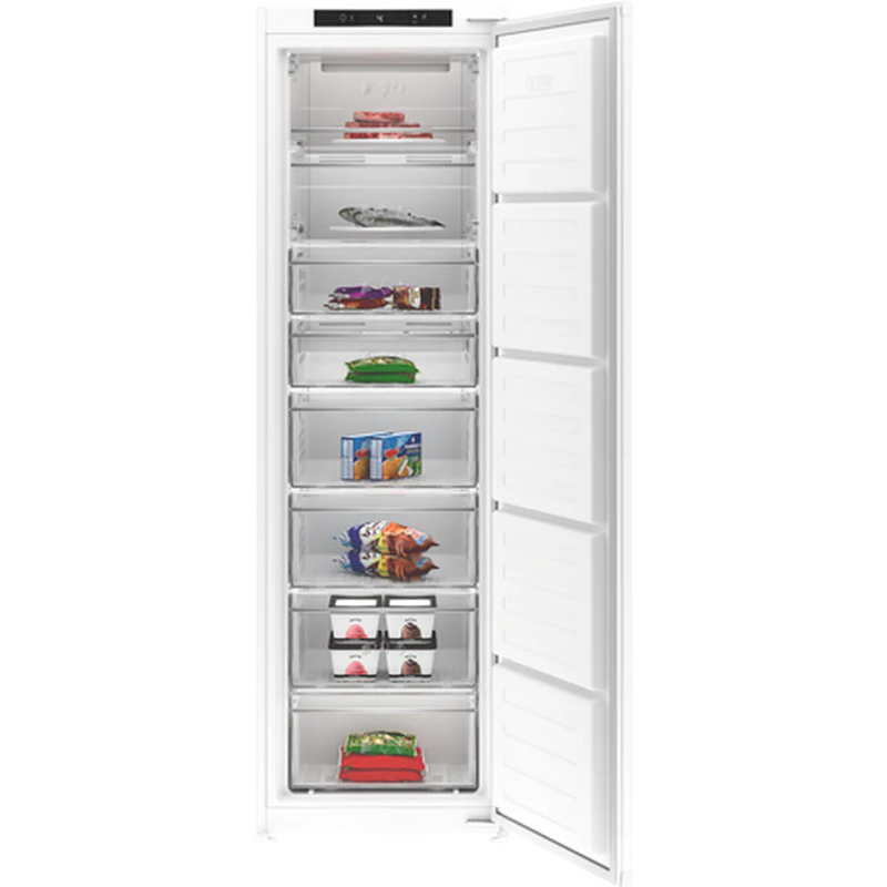 Blomberg FNT3454I Integrated Tall Frost Free Freezer With Food Protector - Sliding Door Installation