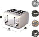 Hamilton Beach HB5729 4-slice Brushed Stainless steel toaster