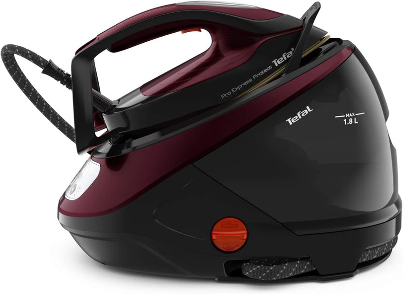 TEFAL Pro Express Protect GV9230 High Pressure Steam Generator Iron / Black & Burgundy
