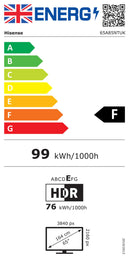 Hisense 65A85NTUK 65'' HDR UHD 4K 120Hz OLED Smart TV*contact store for price*