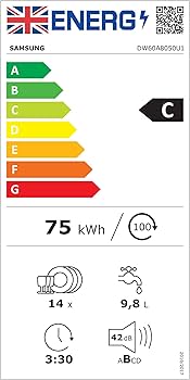 Samsung Series 11 DW60A8050U1 14 place setting built-under dishwasher - Cotta White*contact store for price*