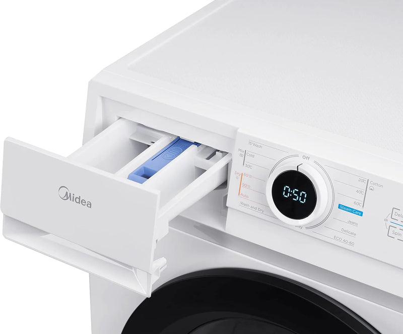 Midea MF10EW80BB 8kg 1400rpm Washing Machine [2-Year Parts & Labour Warranty]*contact store for price*