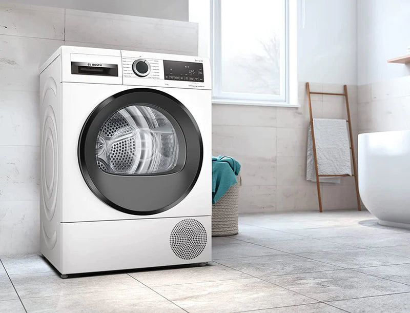 Bosch Series 6 WQG24509GB 9Kg Heat Pump Tumble Dryer - White