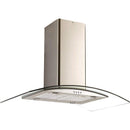 Candy CGI96NX 90cm Curved Glass Island Hood