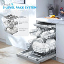 Midea MDWPF1433CXD Full Size 14 Place Settings Dishwasher - Stainless steel