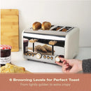 Hamilton Beach HBT02MC 4-slice toaster - Matte Cream with Wood Effect