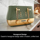 Morphy Richards 243022 Cassini 4-slice toaster - Olivine Green