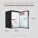 Cookology UCIB113BK 55cm Undercounter fridge with Icebox - Black