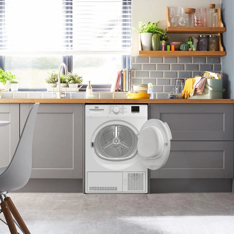 Beko DTLCE80051W 8kg Sensor drying Condenser Tumble Dryer - White  *Contact store for pricing*