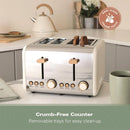 Hamilton Beach HBT02MC 4-slice toaster - Matte Cream with Wood Effect