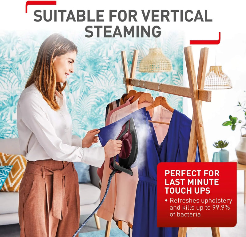 TEFAL Pro Express Protect GV9230 High Pressure Steam Generator Iron / Black & Burgundy