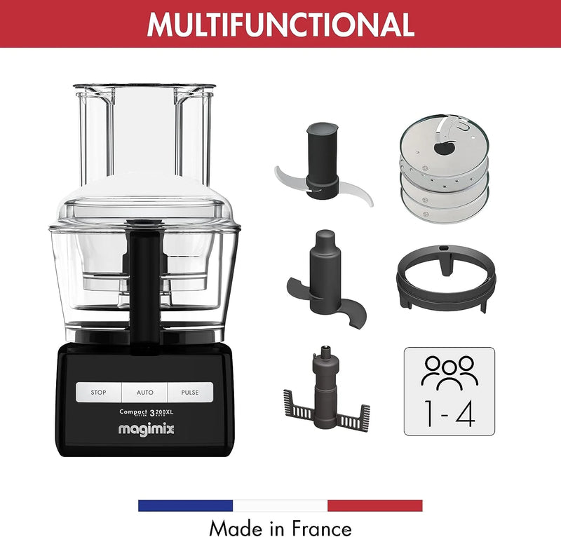 Magimix 18373 3200XL BlenderMix Food Processor in Black [9 Accessories]