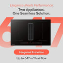 Cookology CIBRVEN800T 80cm Induction Extractor Hob