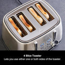 Morphy Richards 242901 Mexborough 4-slice toaster - Black & Stainless steel