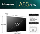 HISENSE 55A85NTUK 55" Smart 4K Ultra HD HDR OLED TV with Amazon Alexa*contact store for price*