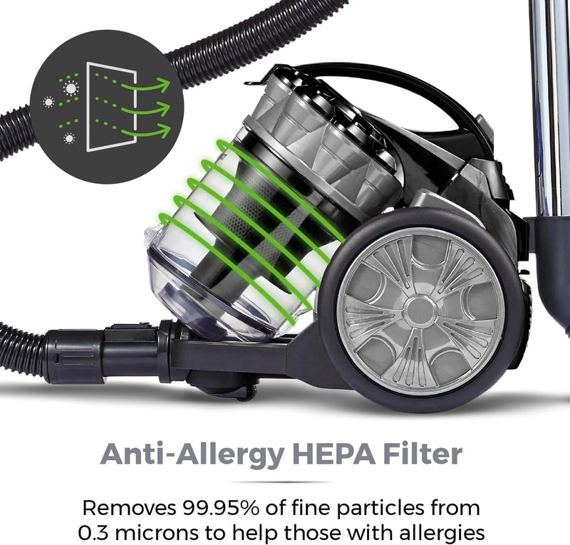 Tower T102000PLPET 2 litre Cylinder Vacuum Cleaner