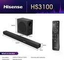 Hisense HS3100 3.1CH Soundbar with Wireless Subwoofer