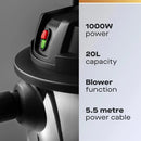 Daewoo FLR00141GE Wet & Dry Cylinder Bagless Vacuum Cleaner