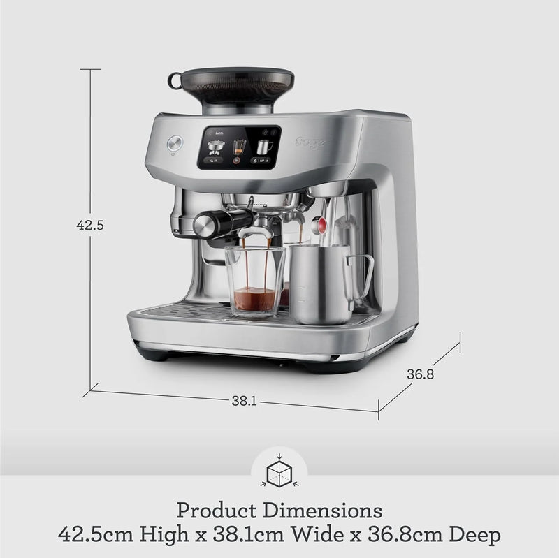 Sage SES985BSS4GUK1 The Oracle Jet, Professional Bean-to-cup Coffee Machine - Stainless steel*contact store for price*