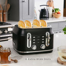 Rangemaster RMCL4S304BK 4-slice Toaster Black