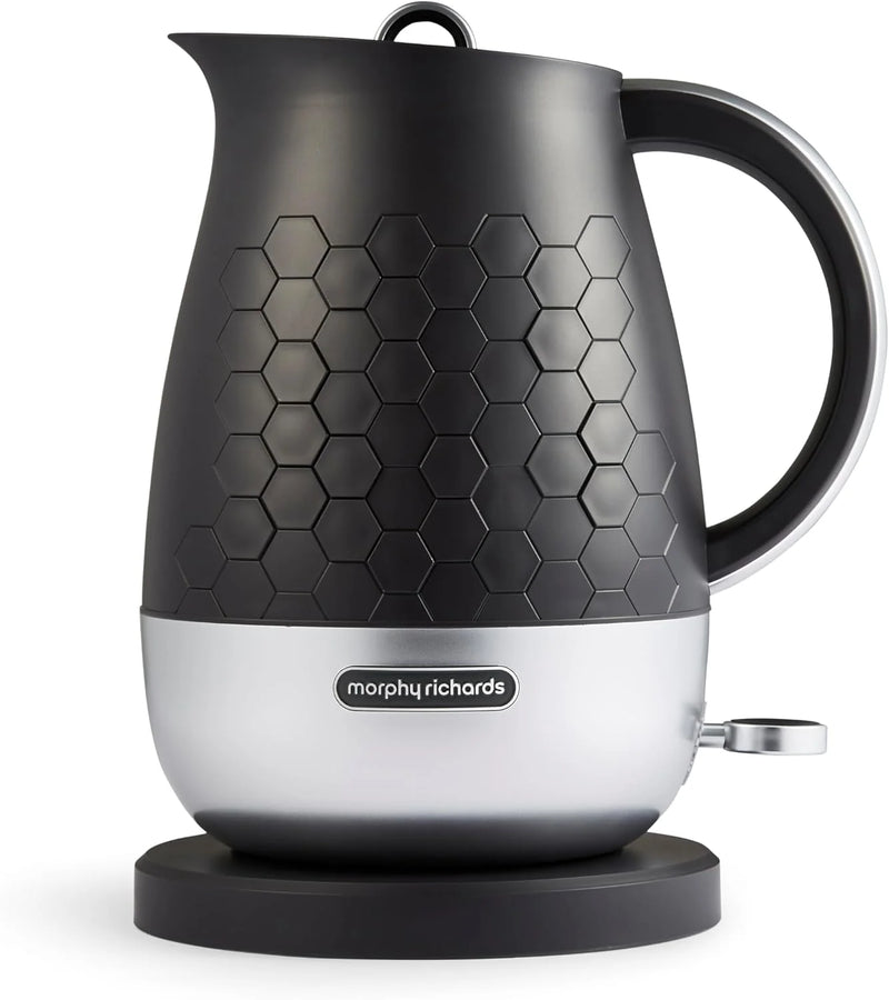 Morph Richards 103020 Cassini Jug Kettle - Black & Silver