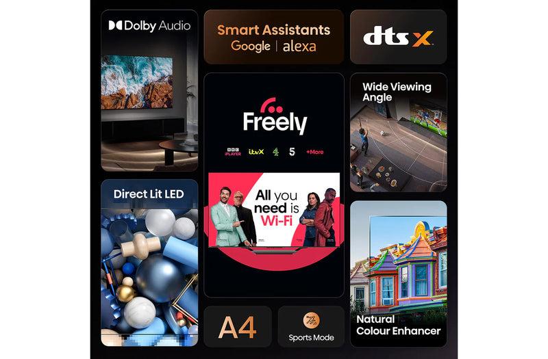 HISENSE 32A4QTUK LED HD Ready HDR Smart TV with Freely*contact store for price*