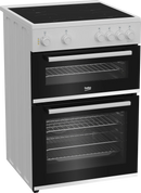 Beko FTC6701W 60cm Twin Cavity Ceramic Cooker - White