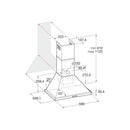 Hotpoint PHPN65FLMX 60cm Traditional Chimney Hood