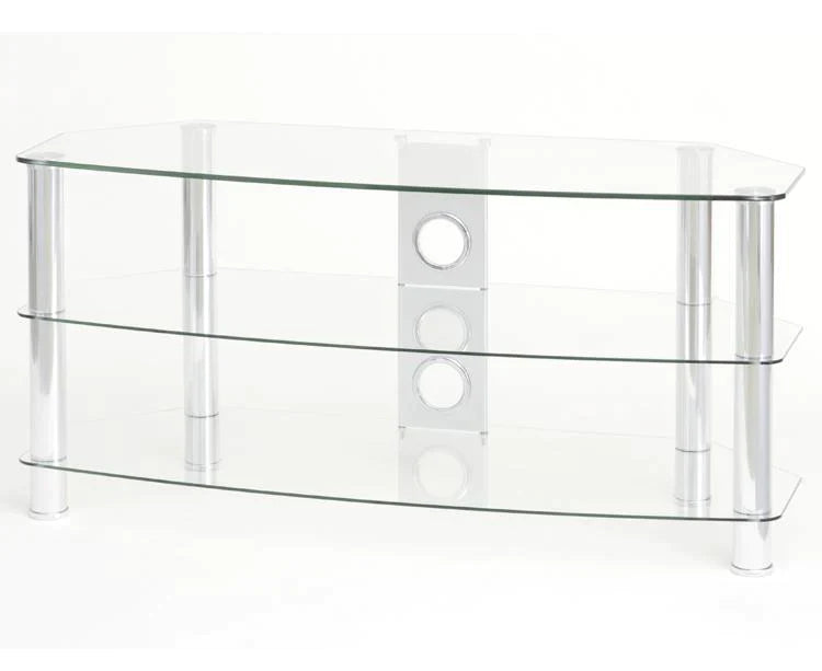 TTAP Vantage 1200 TV Stand - Clear Glass [TV's up to 60'']