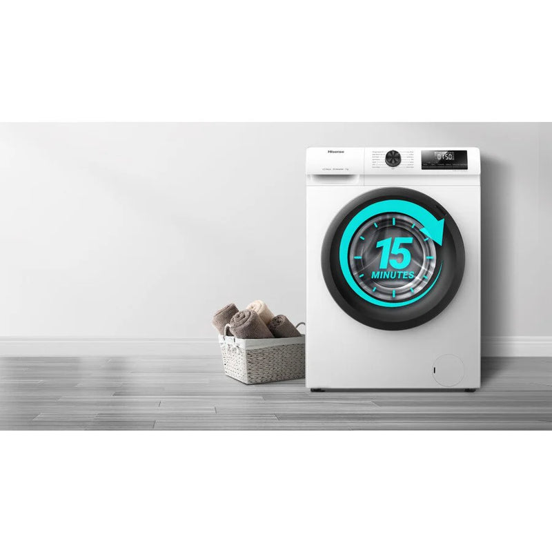 Hisense WFQP7012EVM 7kg 1200rpm Washing Machine [2-year parts & labour guarantee]