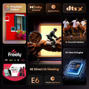 Hisense 50E6QTUK 4K UHD HDR LED TV with Freely*contact store for price*