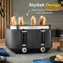 Russell Hobbs 26770 Brontë 4-slice toaster - Matte Black