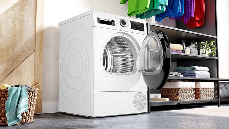 Bosch Series 6 WQG24509GB 9Kg Heat Pump Tumble Dryer - White [Free 5-year guarantee]