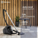 Electrolux FLR00223ELGRY Cylinder Bagless Vacuum Cleaner