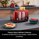 Morphy Richards 242048 Accents 4-slice toaster - Red/Stainless Steel