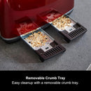 Morphy Richards 242048 Accents 4-slice toaster - Red/Stainless Steel