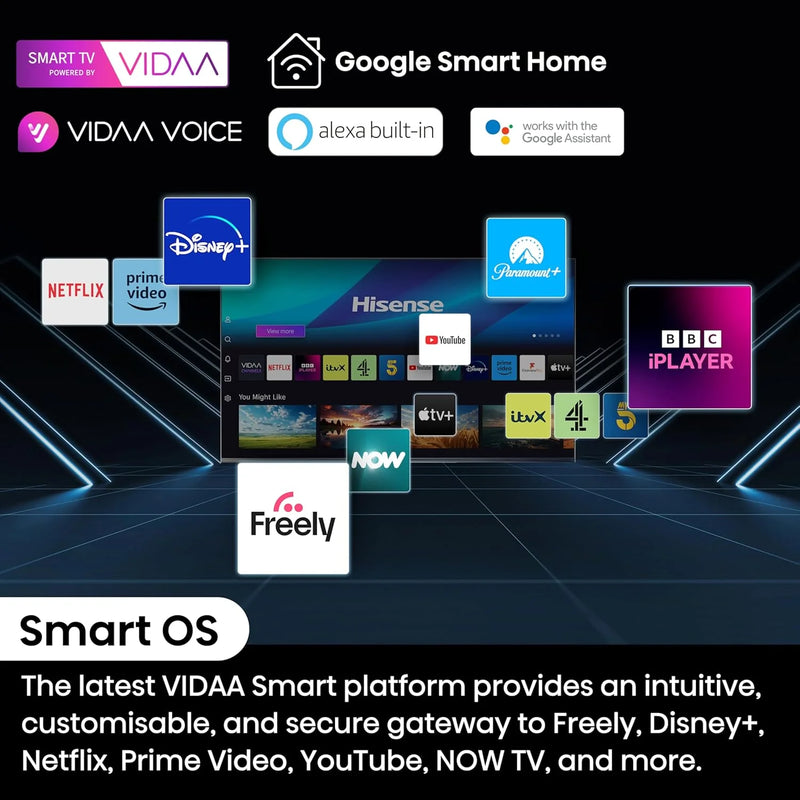 HISENSE 55A85NTUK 55" Smart 4K Ultra HD HDR OLED TV with Amazon Alexa*contact store for price*