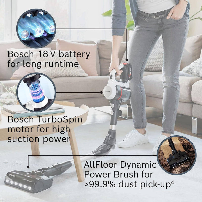 BOSCH Unlimited 7 BCS712GB Cordless Vacuum Cleaner - White & Black