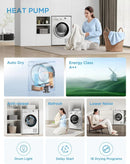 Midea MDG09EH80/1 8kg Heat pump tumble dryer - White
