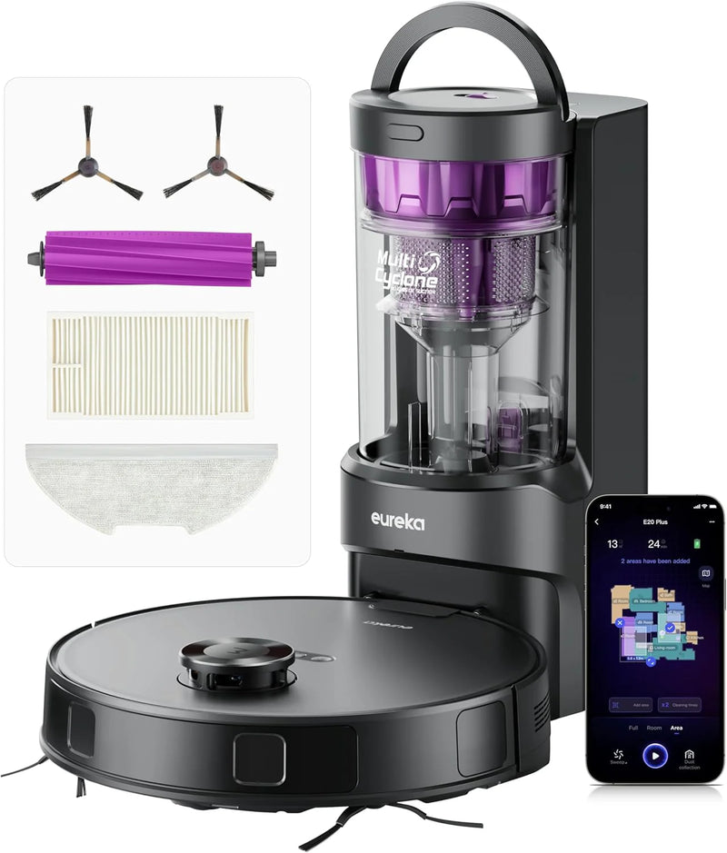 Eureka E20 NERE20PLUSBK Robotic Vacuum Cleaner - Graphite/Purple
