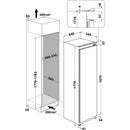 Hotpoint HTSD18A011A1 Built-in Tall Larder Fridge [sliding hinge]