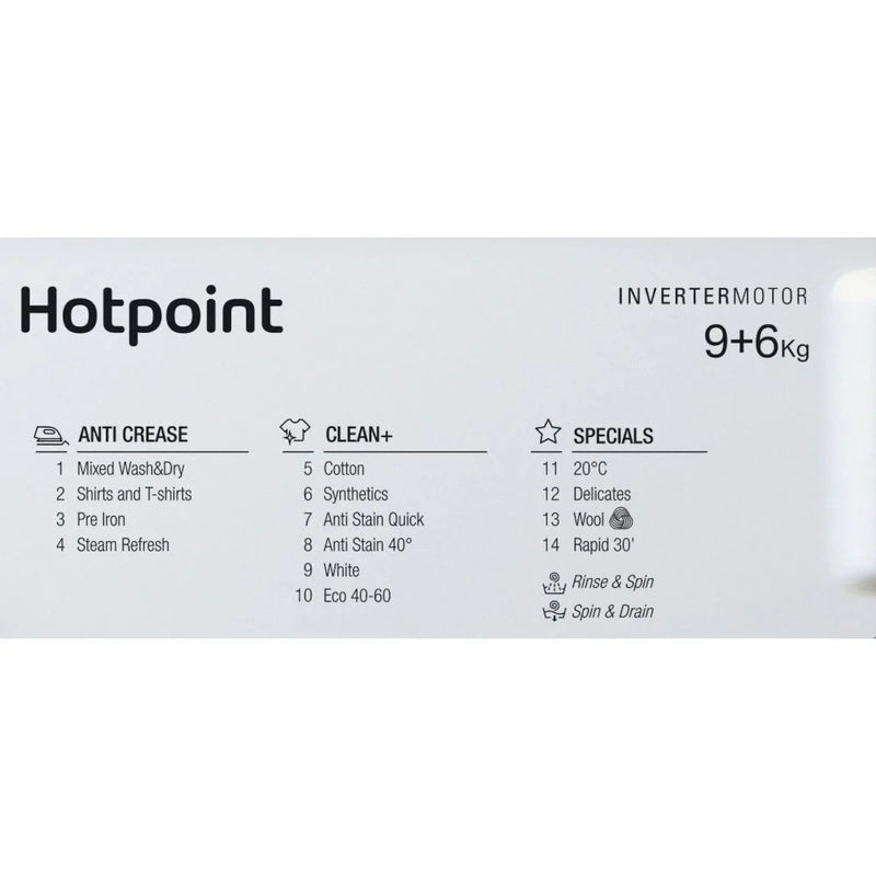 Hotpoint BIWDHG961485UK 9kg/6kg 1400rpm Integrated Washer dryer