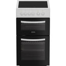 Indesit ITE5VMW 50cm ceramic electric cooker - white