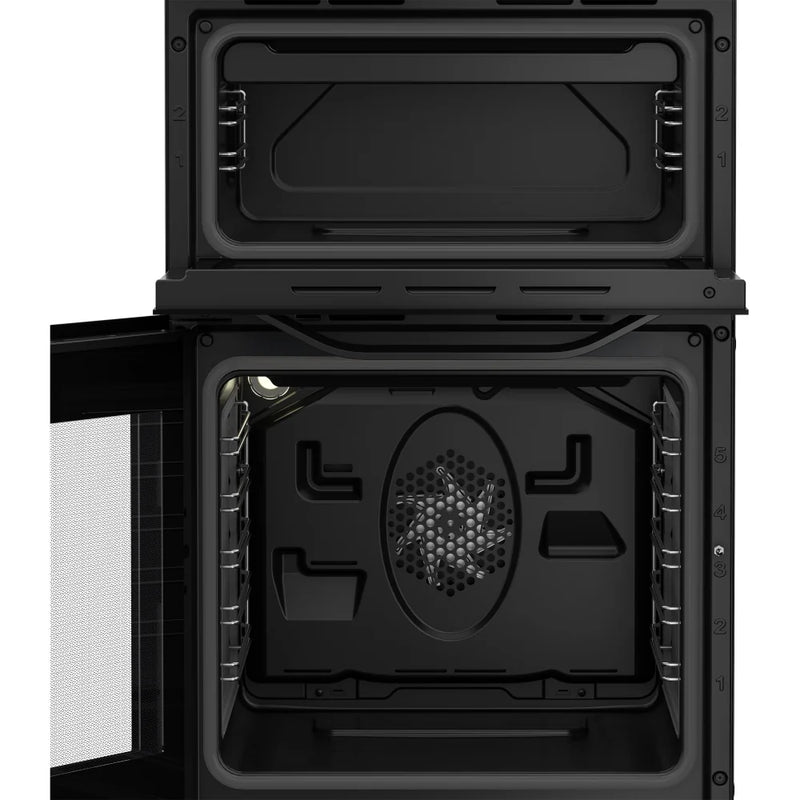 Hotpoint HTE5VCB 50cm Double Oven Electric Cooker With Ceramic Hob - Black*contact store for price*