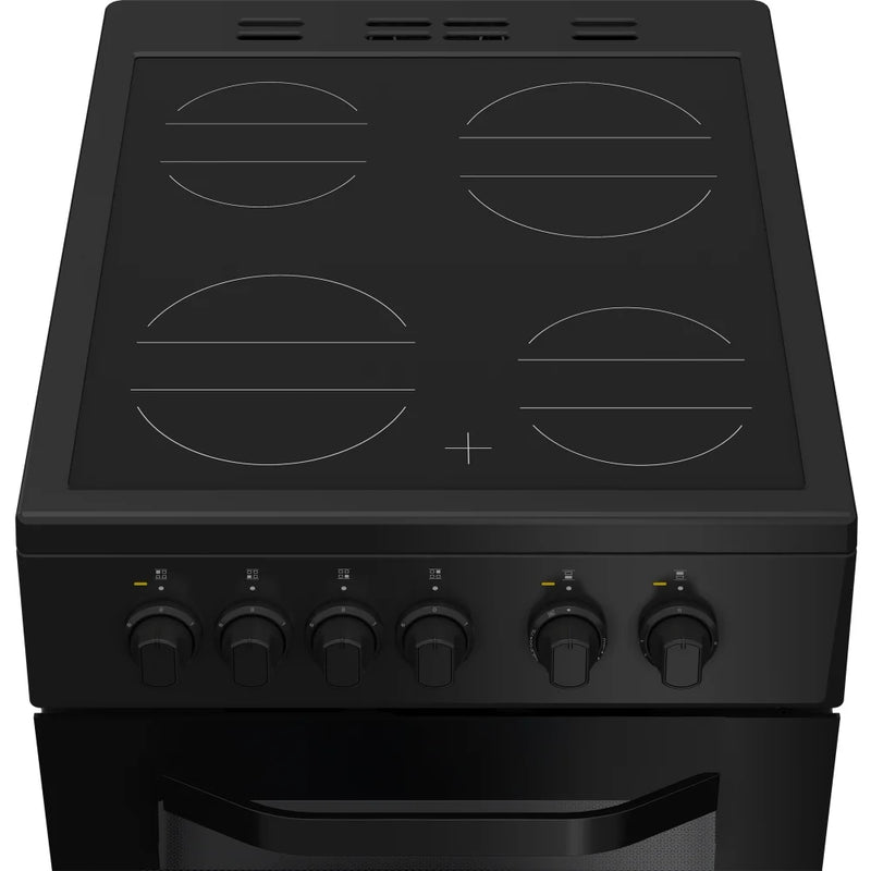 Hotpoint HTE5VCB 50cm Double Oven Electric Cooker With Ceramic Hob - Black*contact store for price*