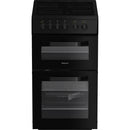 Hotpoint HTE5VCB 50cm Double Oven Electric Cooker With Ceramic Hob - Black*contact store for price*