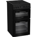 Hotpoint HDE5VDCB 50cm Electric Ceramic Cooker - Black