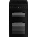 Hotpoint HDE5VDCB 50cm Electric Ceramic Cooker - Black