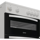 Indesit ITE6VMW 60cm Twin cavity ceramic cooker - White