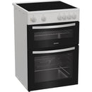 Indesit ITE6VMW 60cm Twin cavity ceramic cooker - White